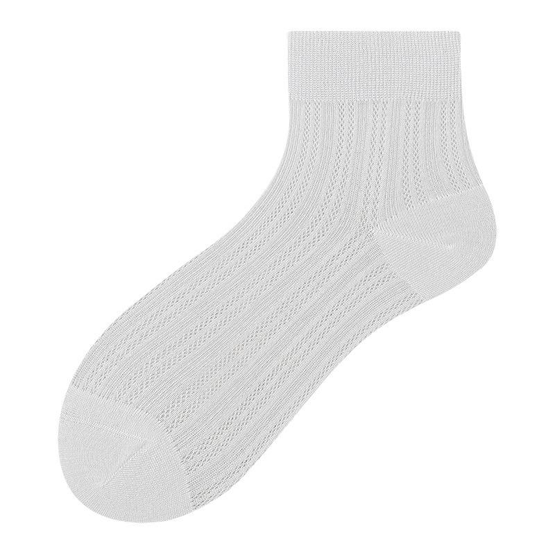 Female Summer Thin New Boneless Mesh Breathable Moon Tube Socks
