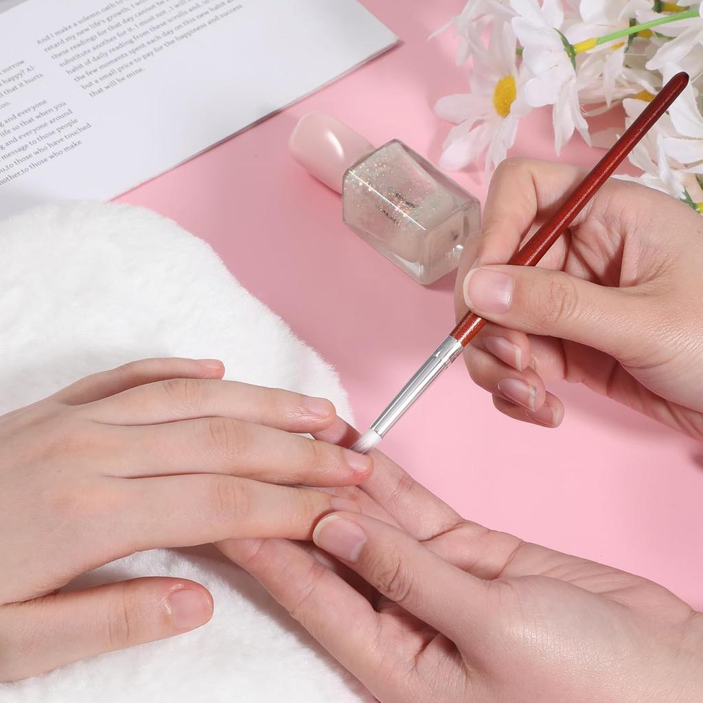 3 Pcs Nail Art Brush Ombre Nail Brush Wooden Ombre Nails Art Gradient Painting Brushes Gradual Color Blooming Nails Drawing Pen Manicure Gel Polish