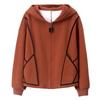 2024 Women's Fleece-lined Hooded Jacket: Stylish, Age-Reducing Autumn/Winter Cardigan for Middle-aged Moms