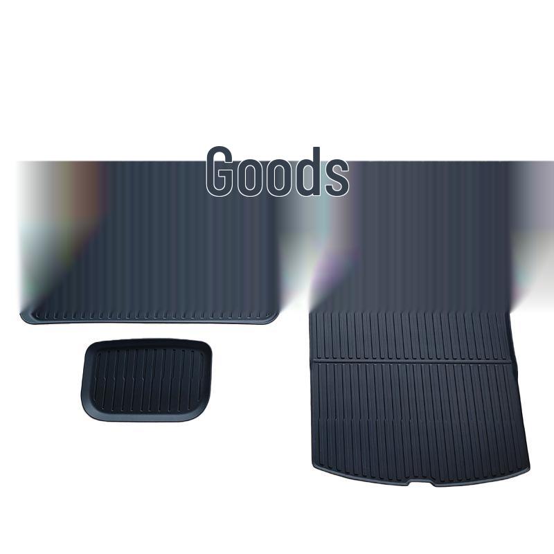 Tesla Model Y Floor & Trunk Mats Set - TPE Full Coverage, Includes Front/Rear and Integrated Backrest Mats
