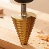 High Speed Steel Drill Bit Titanium Coated Hexagonal Step Drill Cone Bits Plastic Wood Metal Drilling Hole DIY Power Tools