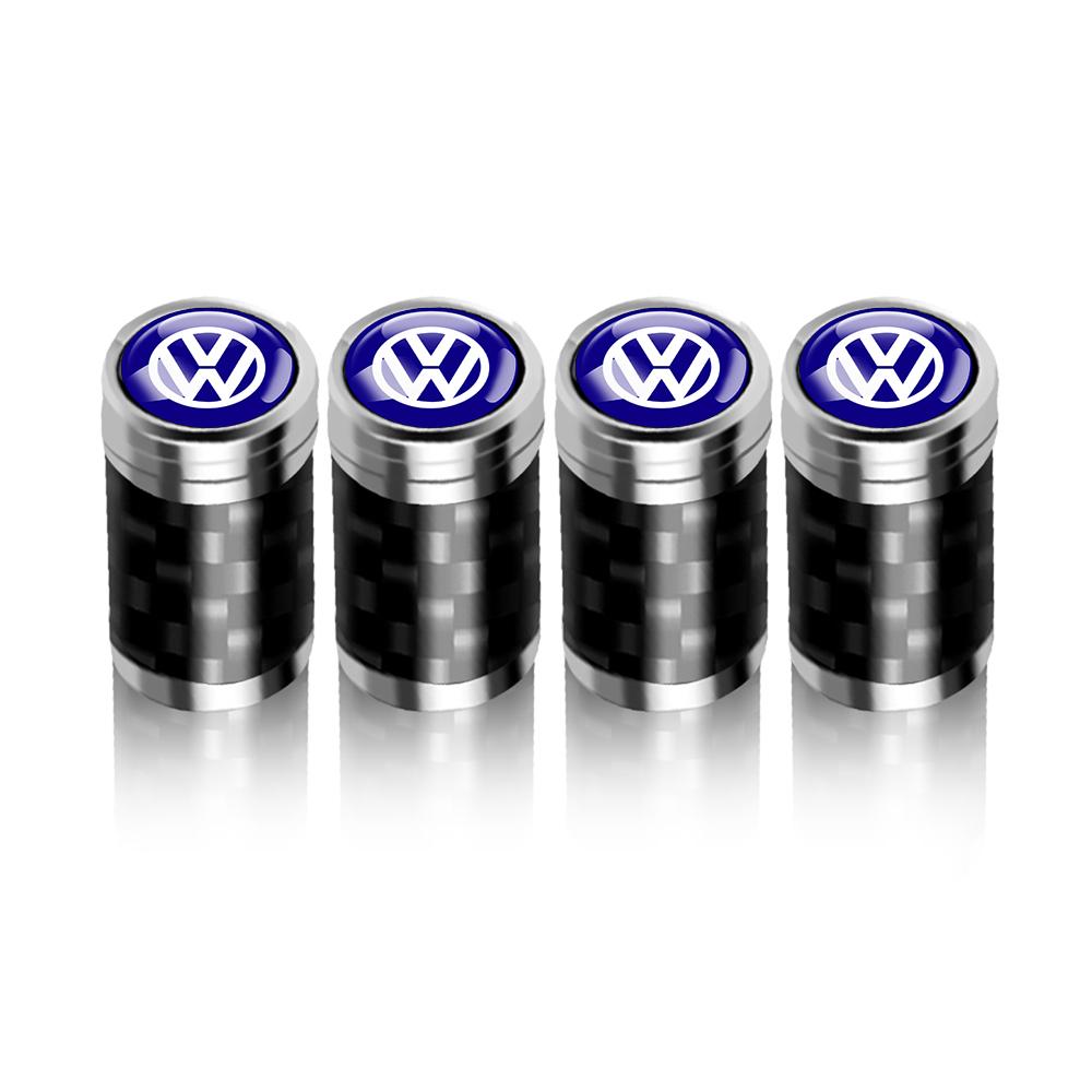 4PCS Car Wheel Tire Valve Stem Caps Metal Valve Accessories Auto Cover for Volkswagen VW R Line R32 Touareg Passat Polo 4 Motion Zq3