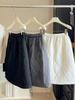 Korean High-End Quilted A-Line Midi Skirt for Women 2025 Autumn/Winter Gourd Stitching Elastic Waist