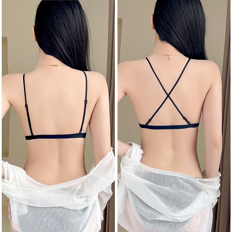 2204# Lightweight Wire-free Front Closure Bra: Breathable, Ultra-thin Cup for Young Girls with Small Chests - Perfect Summer Underwear