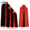 MORYTRADE Cape Cosplay Black Red Halloween Party Costume Dracula Gothic 90cm with Collar