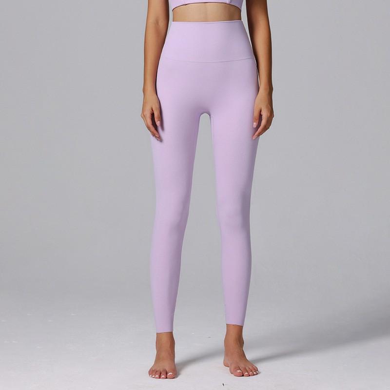 High-Waisted Seamless Yoga Leggings Women 4-Way Stretch Tummy Control Workout Pants With Breathable Nylon Spandex