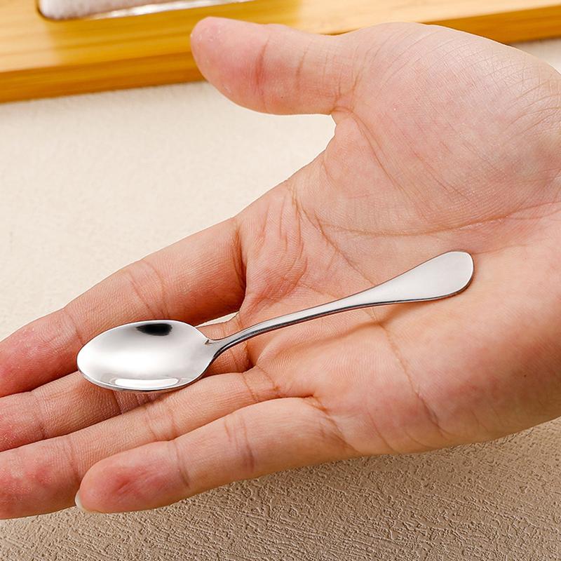 3/5 Pezzi Mini Misurini da Caffè in Acciaio Inossidabile Cucchiaio Caffè Tè Gelato Cucchiaini Cucchiaio da Dessert Coppia Utensili da Cucina
