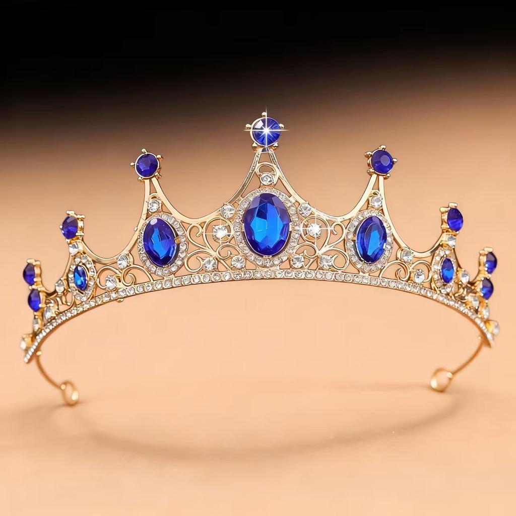Princess Rhinestone Crown Hair Accessories for Girls - Wedding, Birthday, Performance Headdress, Crystal Headband