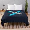 Airplane Flannel Throw Blanket Cartoon Pattern for Couch Sofa Bed King Queen Size Super Soft Warm Lightweight All Season Warm