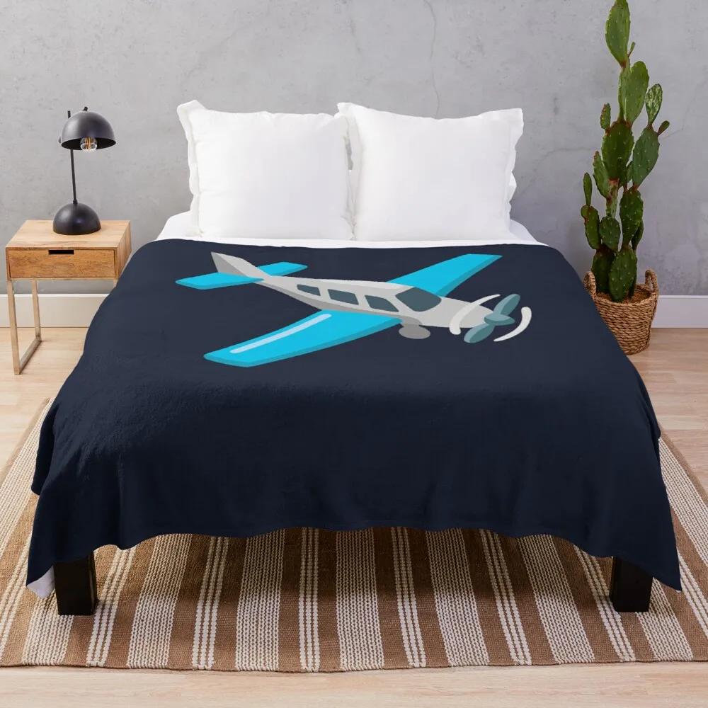 Airplane Flannel Throw Blanket Cartoon Pattern for Couch Sofa Bed King Queen Size Super Soft Warm Lightweight All Season Warm