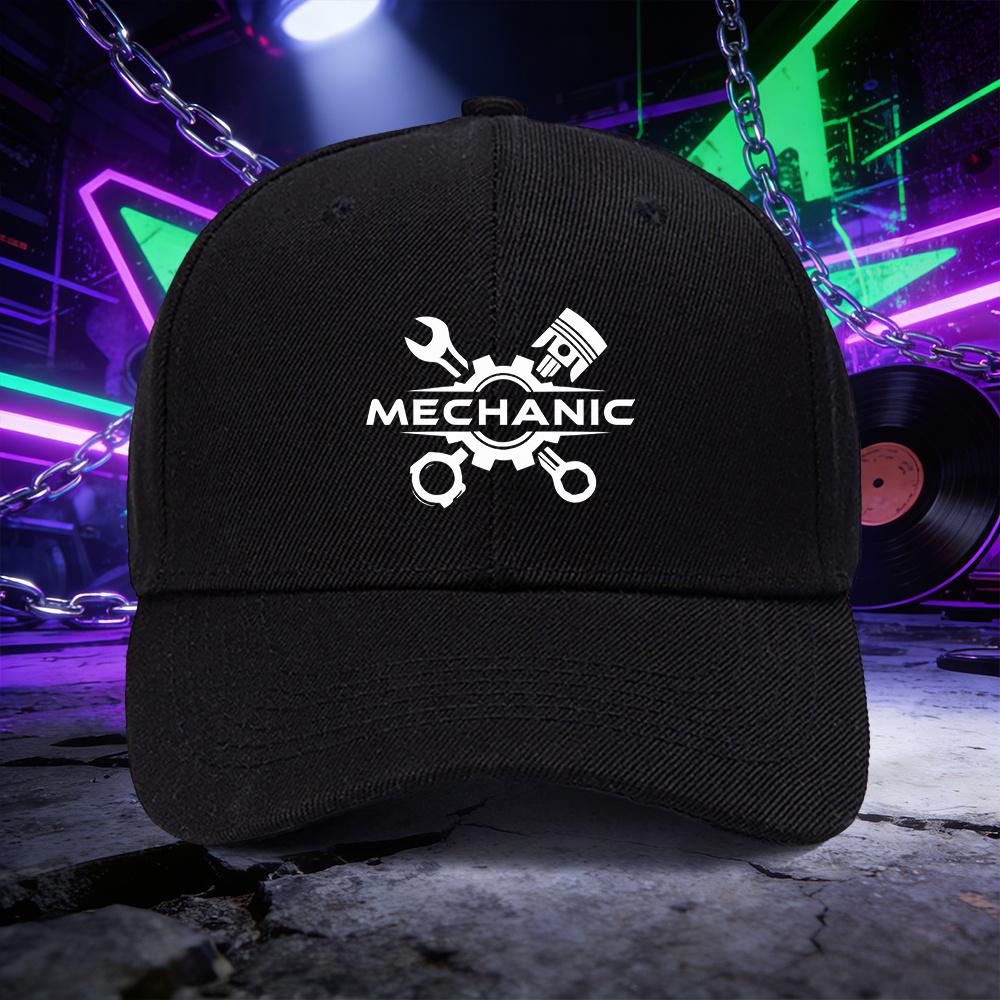 A Baseball Cap Featuring a Design Related To MECHANIC for Both Unisex And Women Suitable for Outdoor Sports And Perfect for Cou