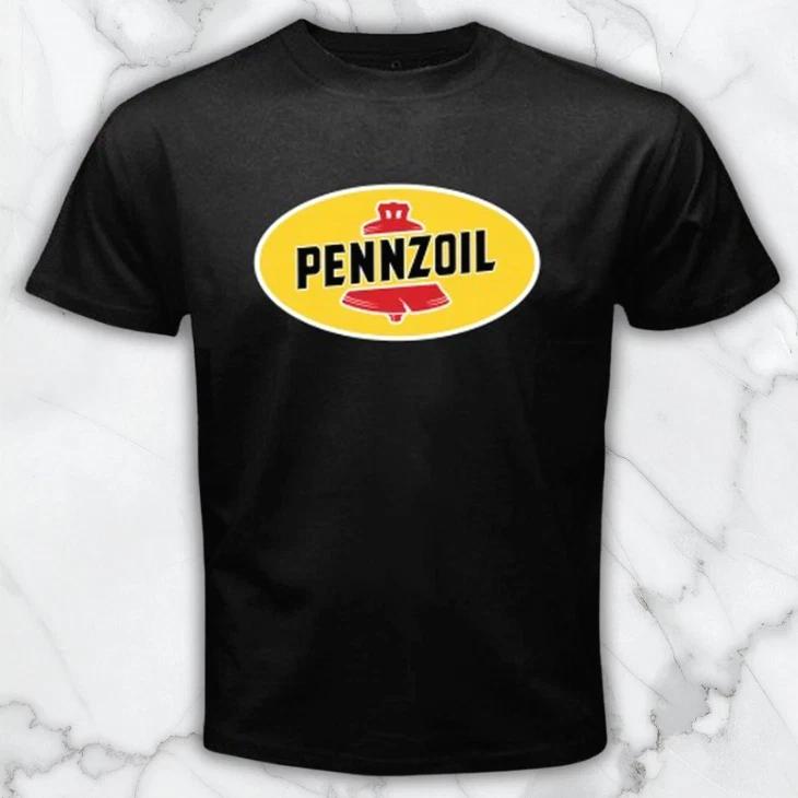Pennzoil Oil Racing Team Car Men s Black Graphic T Shirt Freeships XS