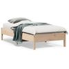 Vidaxl Bed Frame Without Mattress, 75X190 Cm, Solid Pine Wood
