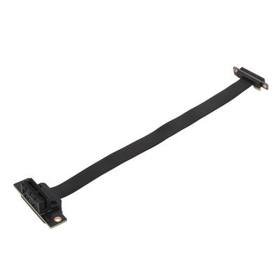 PCIE 3.0 1X Extension Cable Dual 90 Degree Right Angle PCIE 3.0 1X Riser Card Adapter Ribbon