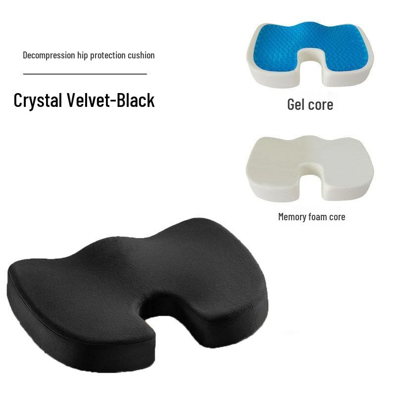 Cooling Memory Foam Seat Cushion: Slow Rebound, Breathable, Hydrogel Comfort for Office