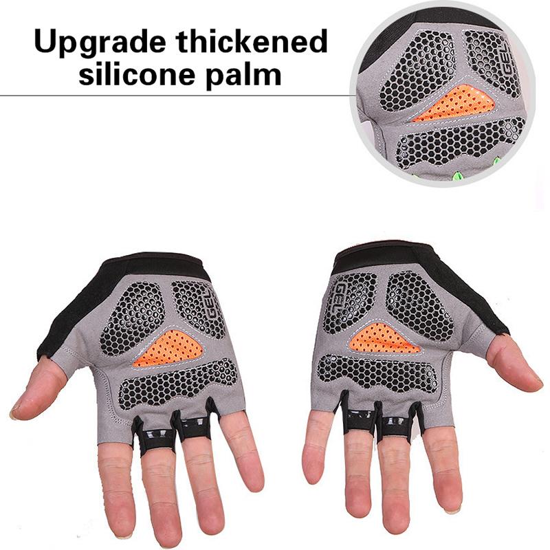 Professional Gym Fitness Breathable Anti-Slip Women Men Half Finger Summer Fishing Cycling Fingerless Gloves Female Bicycle Bike