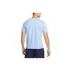 Nike Embroidered Logo Print Crewneck T-Shirt Men Tops Light-Blue AR4999-548