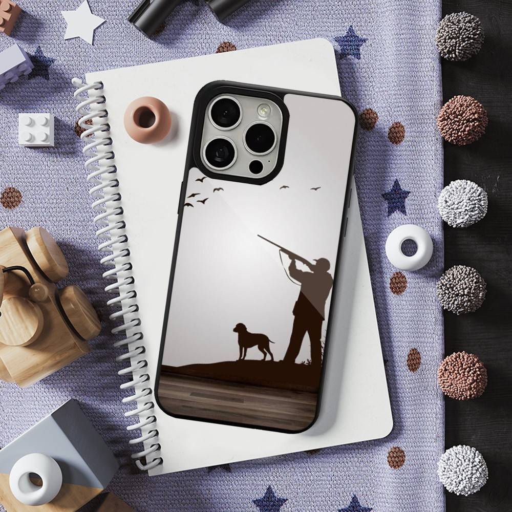 Hunter Dog For iPhone 15,Mini,13,Max,11,12,Pro,16,17,14,Plus,For Magsafe,Magnetic Wireless Charging Case