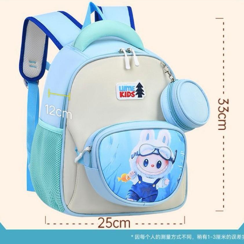Children'S Schoolbag Cute Cartoon Primary School Student Grade 1 And 2 Lightweight Backpack Pencil Bag Accessories Backpack
