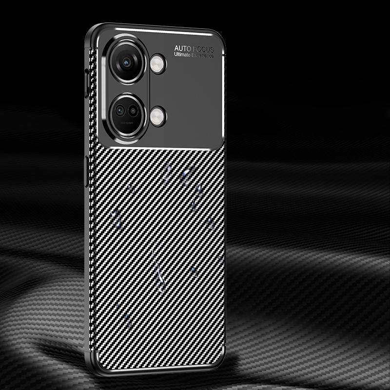 TPU Phone Cover for OnePlus Nord 3 5G/Ace 2V,Carbon Fiber Texture Anti-scratch Mobile Phone Case