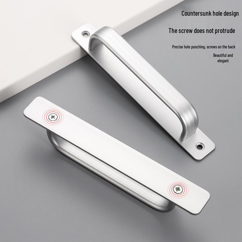 Aluminum Alloy No-Drill Handle for Glass, Wood, or Wardrobe Doors and Windows