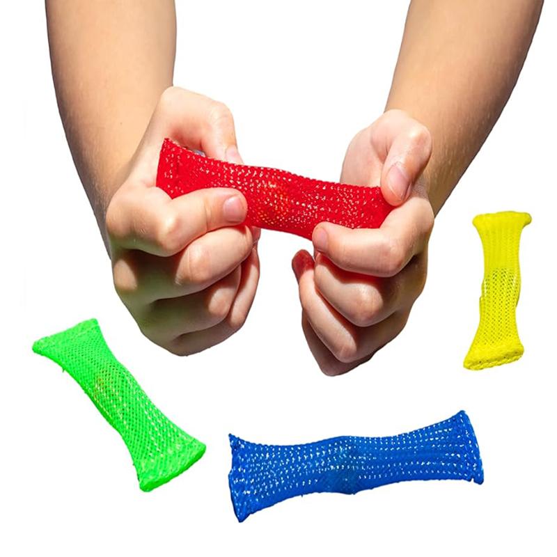 5 SZTUK Siatkowa Zabawka Fidget z Wzorem Marmuru Hurtowo Sensoryczna Redukująca Stres ADHD Autyzm Lęk Uspokajająca Relaksująca Prezenty Dla Dorosłych Nastolatków Chłopców Dziewczynek