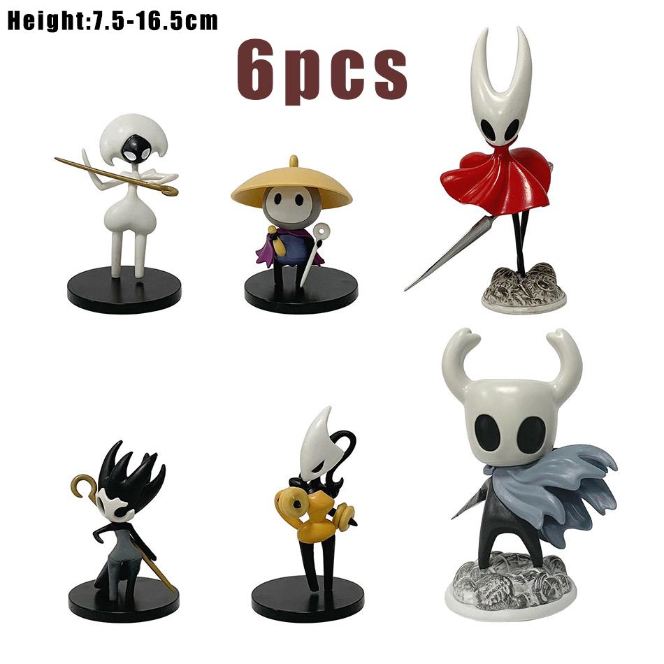 In Stock  Multiple Knight & Hornet Anime PVC Statue Figures | Handmade Collectible Game Peripherals with Base Boy's Gift