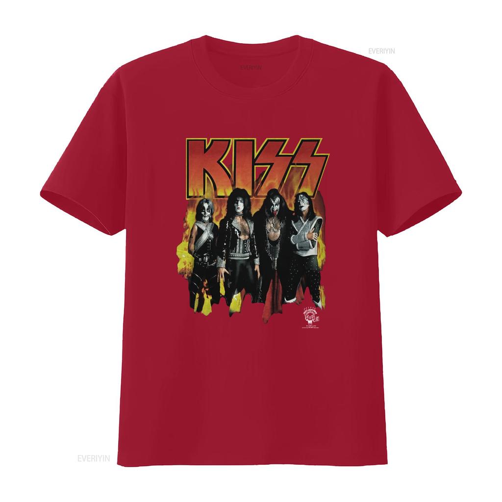 1996 Vintage Maglietta Band Kiss Taglia L Design Alive Worldwide Tour vintage Lavata Unisex Alla Moda Comoda uomo