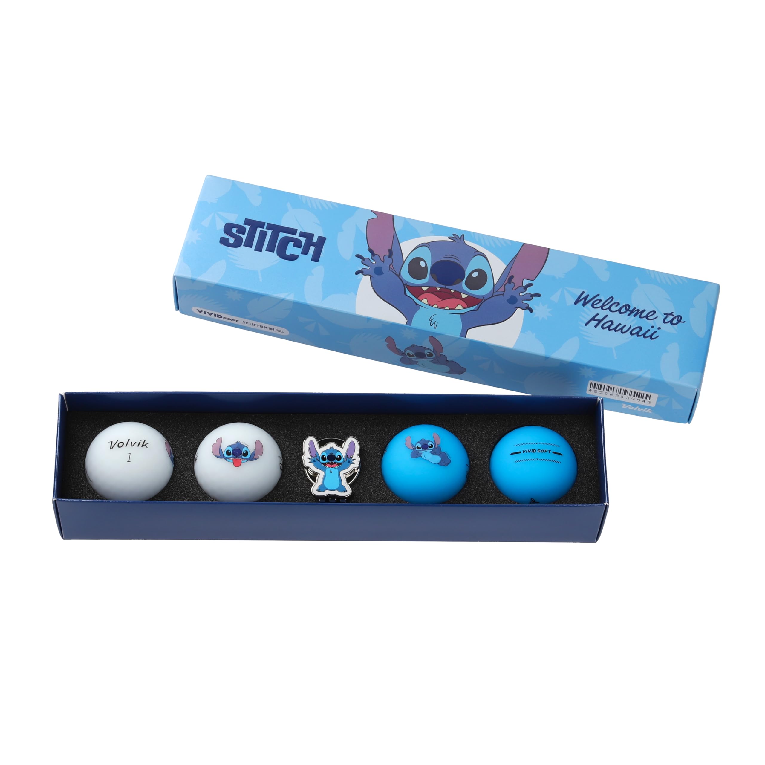 

Набор Volvik Disney Stitch Hello Белый/Синий из 4 предметов с маркерами