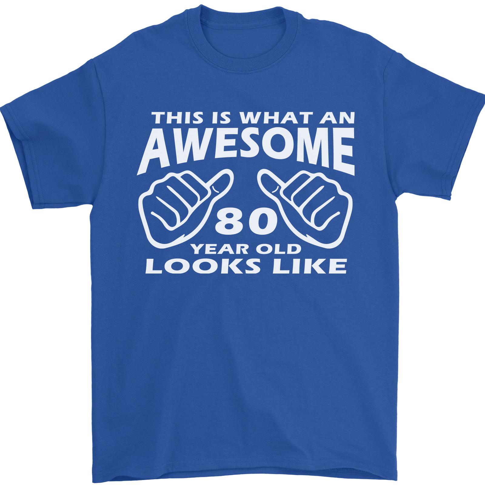 80th Birthday 80 Year Old This Is What Mens T-Shirt 100% Cotton M