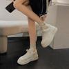 Thick Soled White Shoes Height Increasing Women's Shoes Versatile Sports and Leisure Shoes