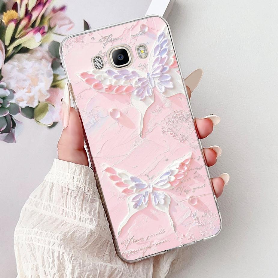 For Samsung Galaxy J5 2016 Case SM-J510F New Luxury Painted Cover Soft Silicone Phone Case For Samsung J3 J5 J7 2016 Fundas Capa