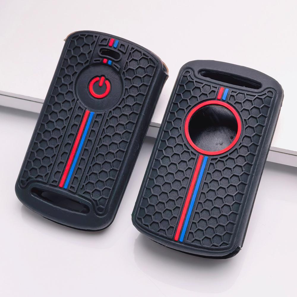 Silicone Motorcycle Key Cover for Honda Fit PCX Forza SH150 SH300 XADV Vario Scoopy Yamaha Nmax Xmax Aerox Filano Lexi Fazzio Freego TMAX Key Fob Case