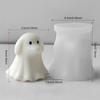 Cat Dog Ghost Silicone Mould Handmade Figurine Silicone Mold Spooky Candle Mold for Baking Candle Crafting