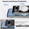 For Google Pixel 8 Pro Magnetic Case Rotary Kickstand TPU PC Clear Phone Back Cover