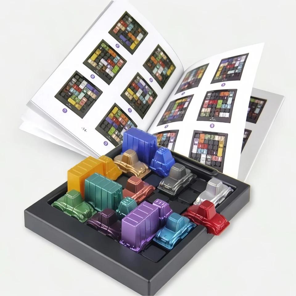 Puzzle Traffic Rush Hour Game for Kids Fun Racing Car Logical Reasoning Strategy Games Toy Educational Challenge for Children