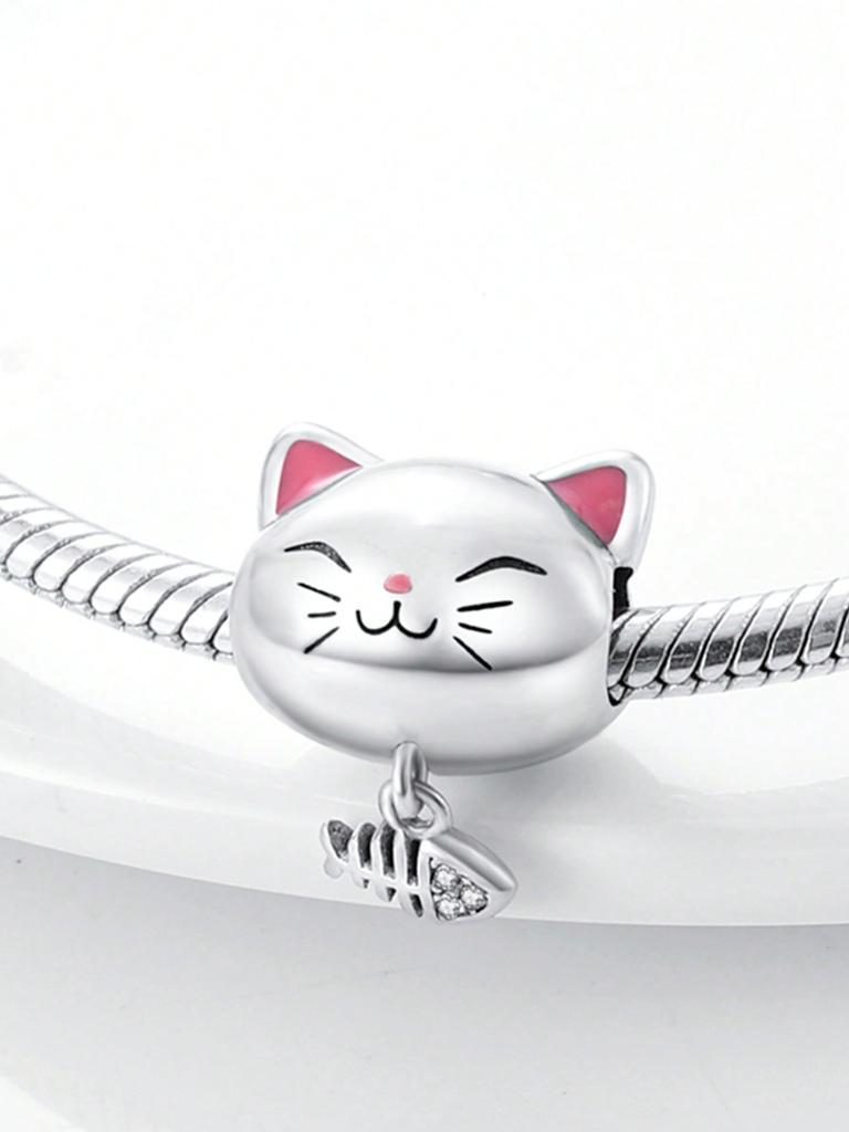 Cheese Mouse Cute Cat Beads Charm Copper Plated Fit Charms Copperoriginal Bracelet For Jewelry Making Diy Charm