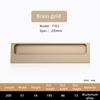 Modern Minimalist Recessed Aluminum Alloy Furniture Handle Embedded Pull for Cabinet Drawer Wardrobe