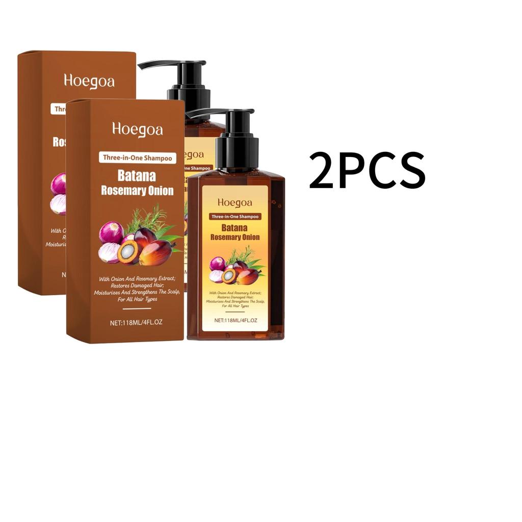 Hoegoa Moisturizing Hair Shampoo For Dry Damaged Hair Nourishing Scalp Care Smooth Strong Hair Daily Cleansing 118ML