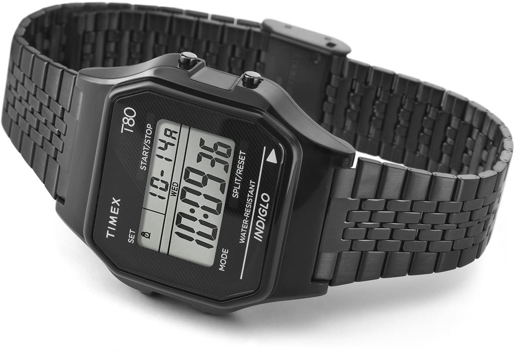 TIMEX Unisex Timex 80 Schwarze Uhr, TW2R79400, Digital