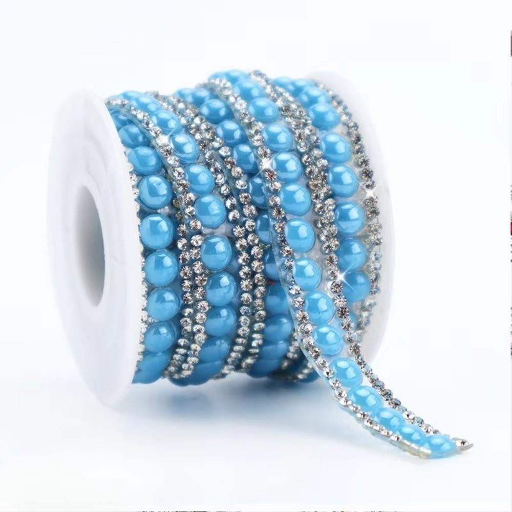 3 Yards Colorful Self Adhesive Crystal Strip Shiny Flexible Rhinestone Strip 3mm/6mm DIY Decoration Glass Rhinestone Trim