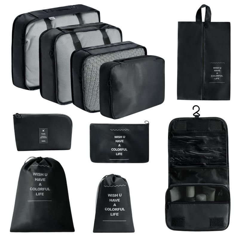 7-Piece Travel Storage Bag Set for Clothing and Luggage Organization