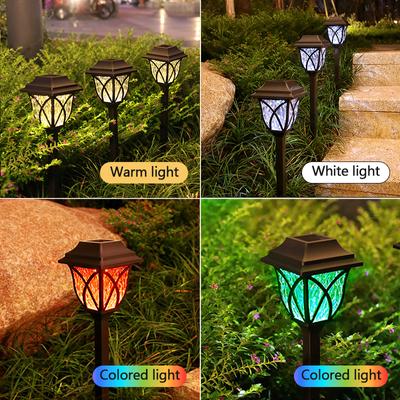 2-8 Pack Solar LED Courtyard Lamp Outdoor Waterproof Lawn Lights Solar Landscape Channel Light Corridor Garden Decoration Light