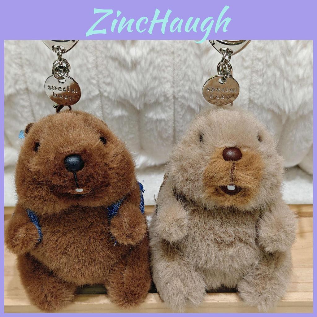Marmots Plush Keychain With Effects For Backpack Decor