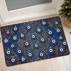 1pc Nazar Boncugu Evil Eye - Blue & Mandala Non-Slip Absorbent Mat Suitable for Entryway, Bathroom, Door, Machine Washable with Evil Eye Symbol for De