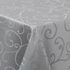 Homaxy Rectangle Table Cloths Easy Care Scratch-Resistant Kitchen Party Damask Tablecloths Washable Ornaments Diner Table Covers