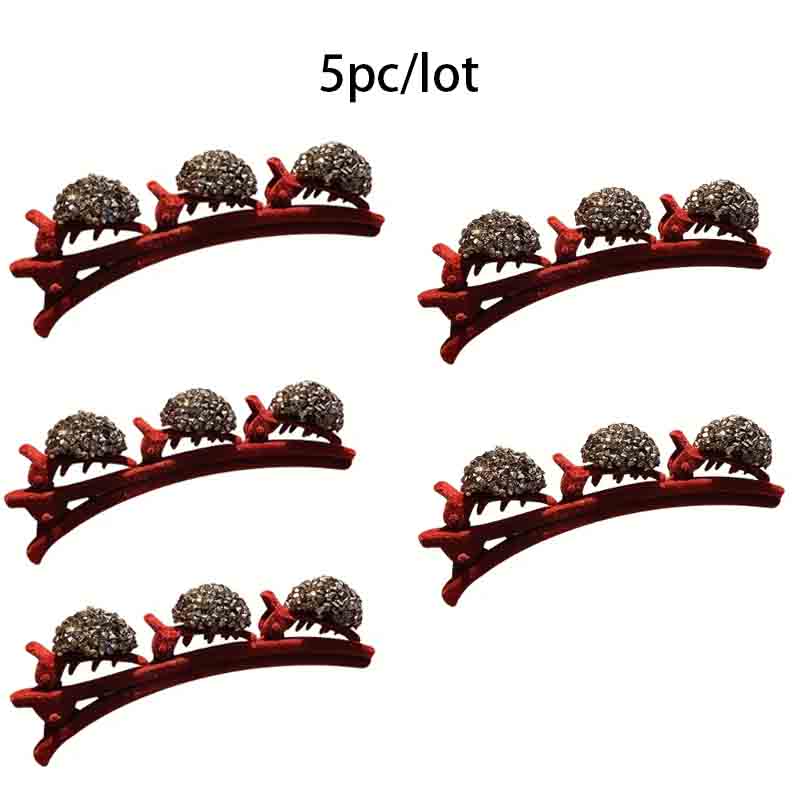 Fashionable Luxurious Rhinestone Side Clips Hair - Braiding Clips Side Bangs and Front - Forehead Broken - Hair Delicate