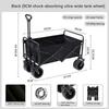 Collapsible Wagon Cart with Wheels Foldable - Folding Utility Wagons Carts Wagons for Grocery Sports Garden Shopping Camping