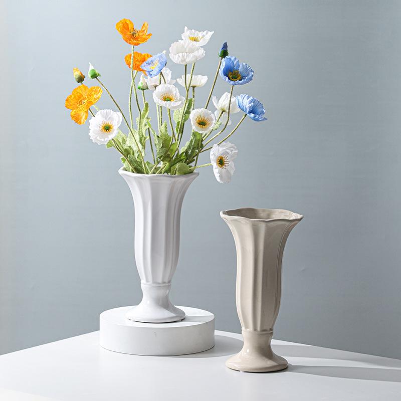 Keramikvase, hydroponische Vase, Blumenarrangement, Heimdekoration, Desktop-Ornamente, Gartendekoration