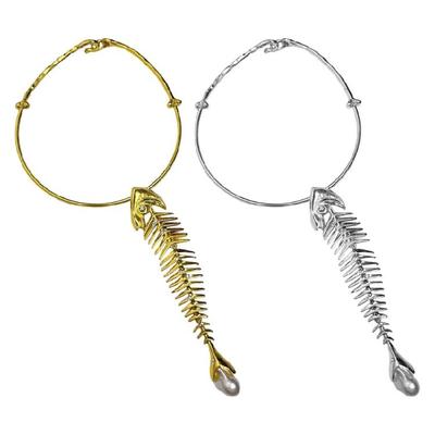 Fischwirbel Halskette Modeschmuck